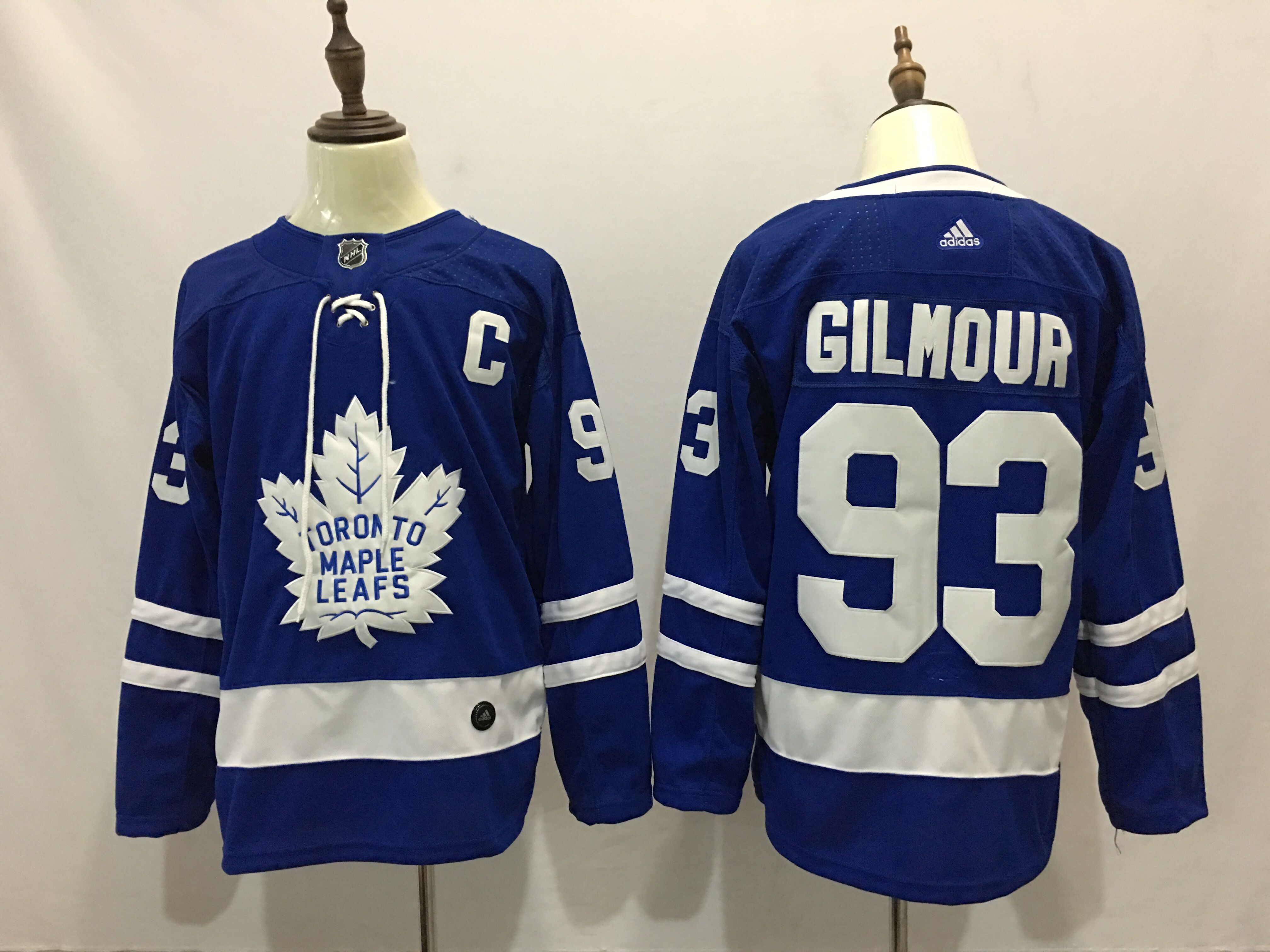 Men Toronto Maple Leafs #93 Gilmour Blue Adidas Hockey Stitched NHL Jerseys